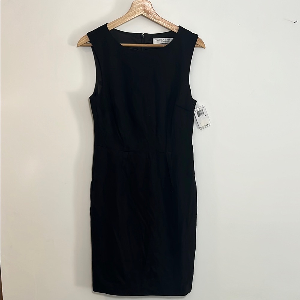 Trina Turk Elegant Classic Black Sleeveless Dress
